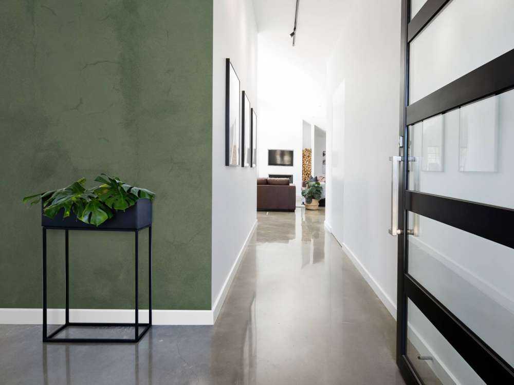 Olive green concrete