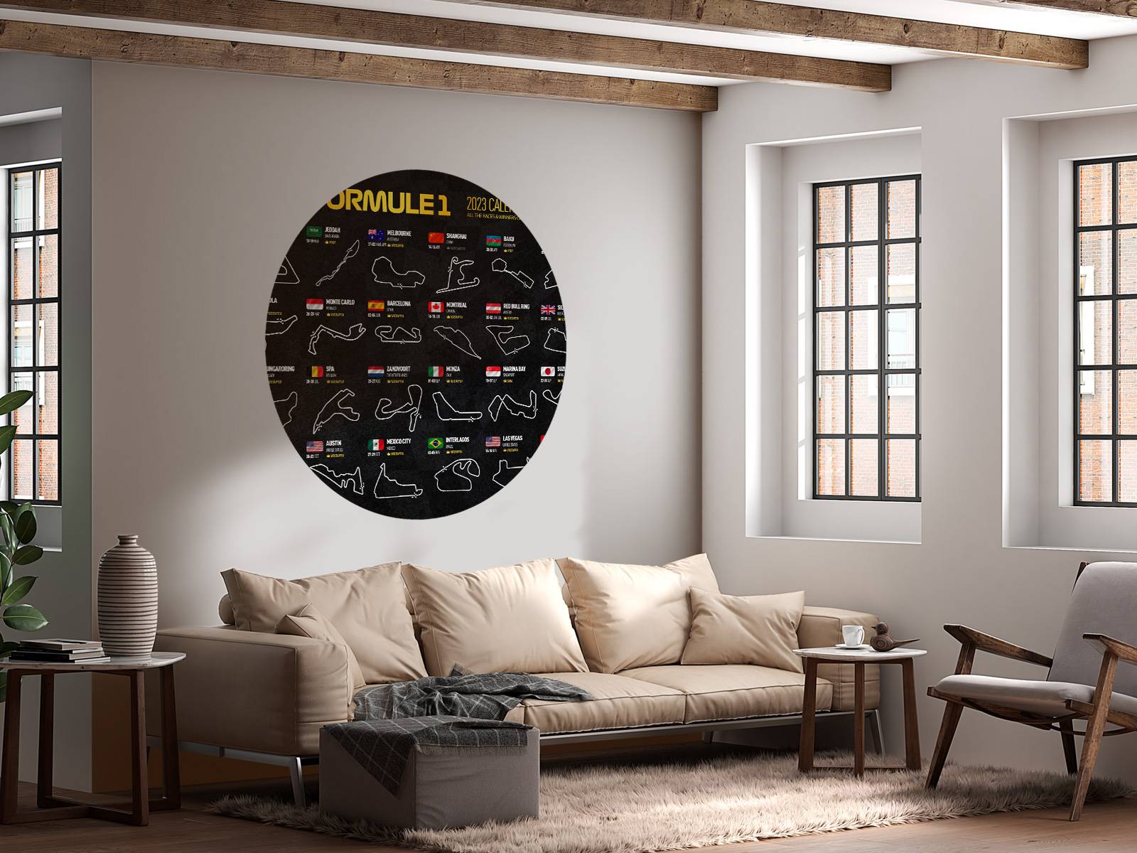 Formula 1 2023 - Winners map