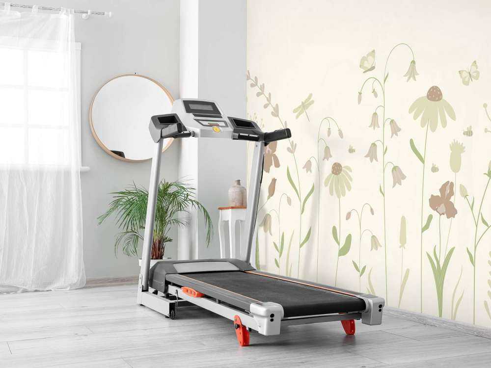 Flower field high with butterflies beige and old pink