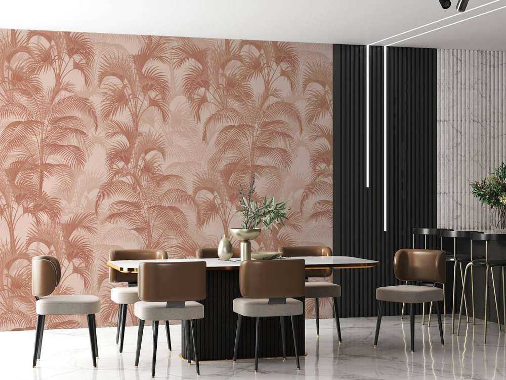 Tropical Vintage Palms - terracotta