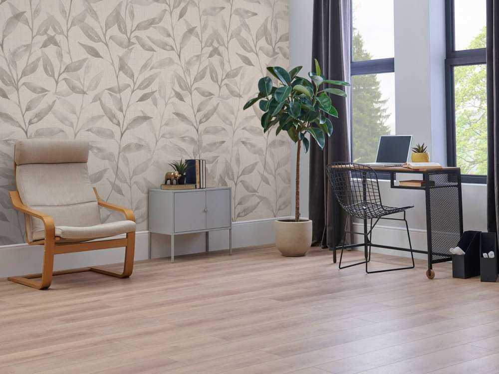 Japandi climbing leaves - light brown