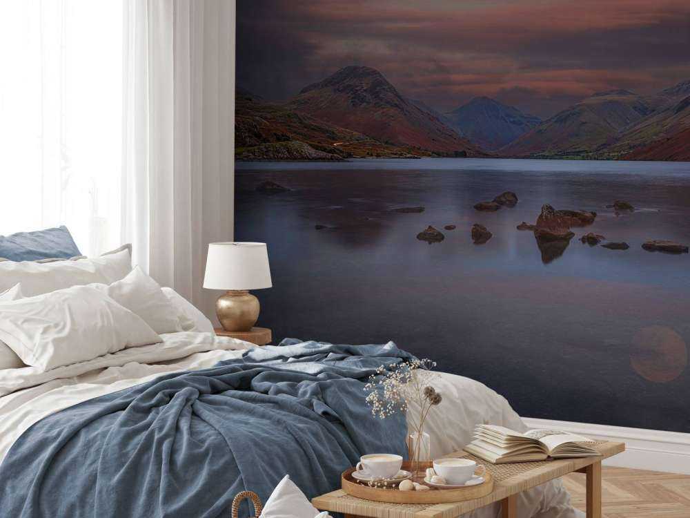 Moon above Wastwater, Lake District, Cumbria