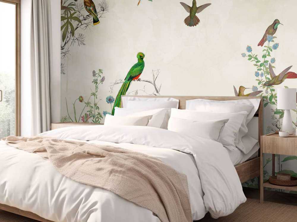 Fields of Colorful Birds