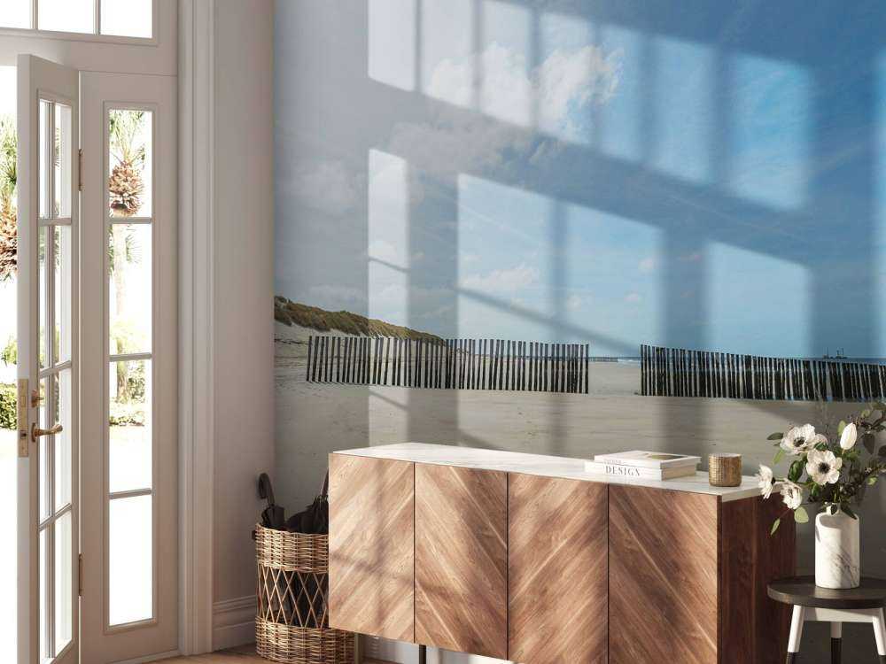 Breakwaters at the beach