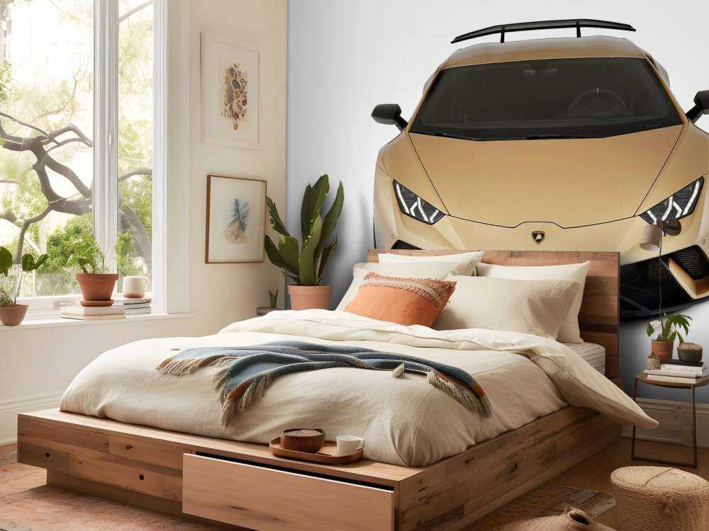 Lamborghini Huracán - Front from above, white