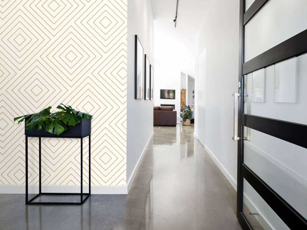 Chevron pattern, white