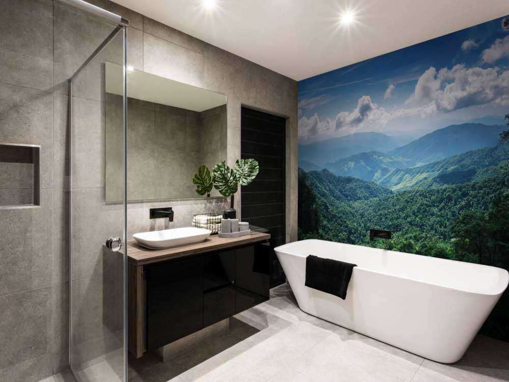 Green tropical forest