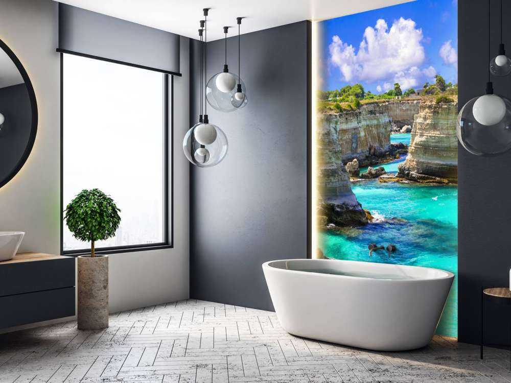 Rock formation on the coast