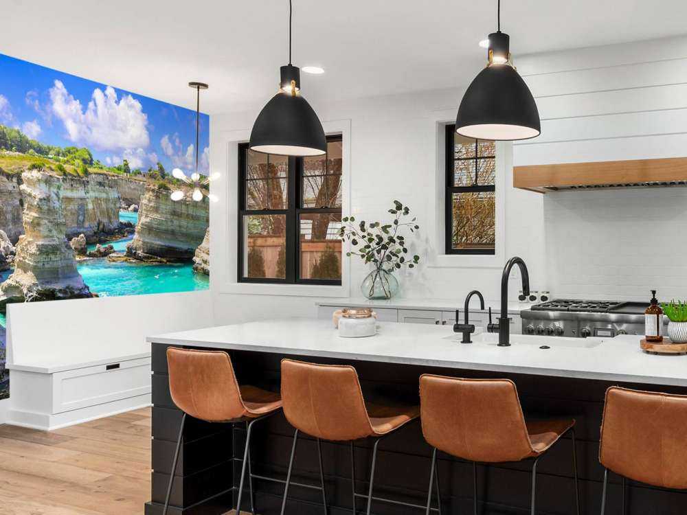 Rock formation on the coast