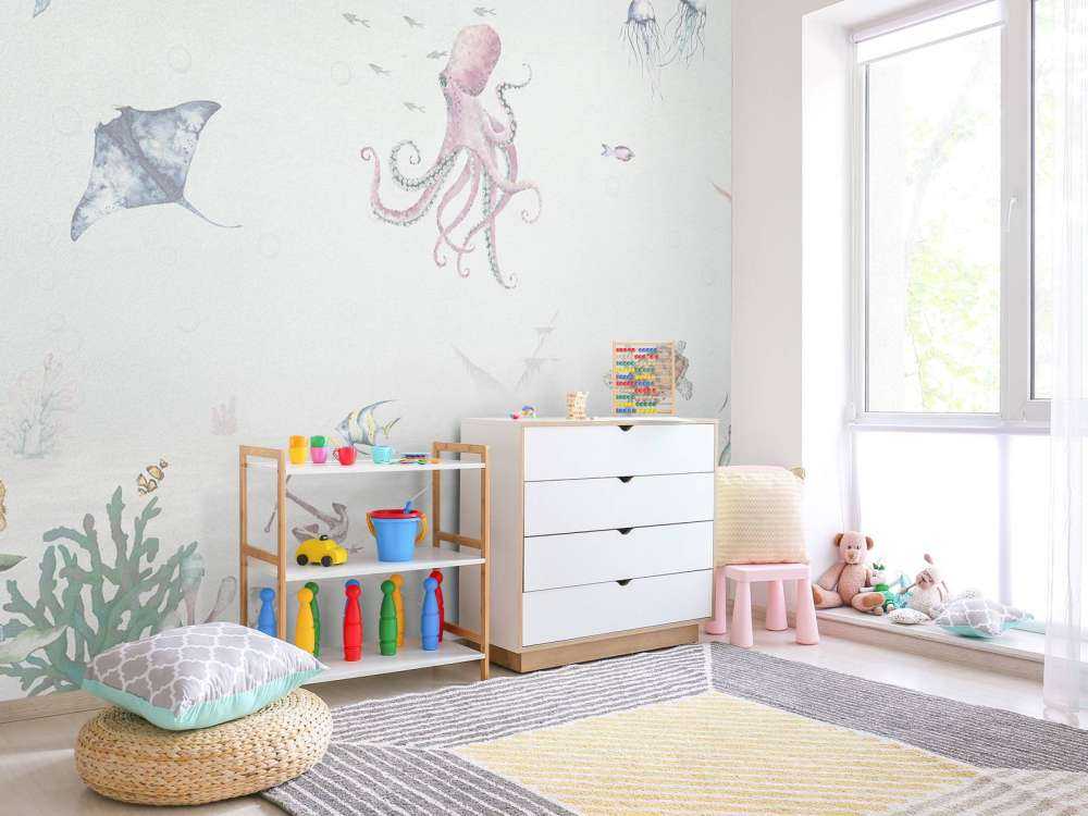 Underwater world of water paints