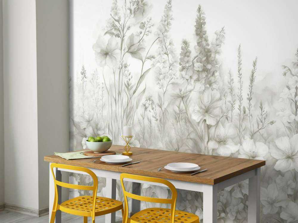 Tender English garden - mint green