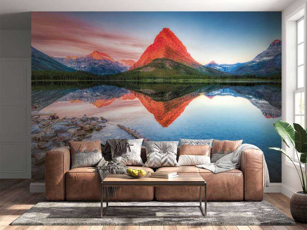 Red mountain top