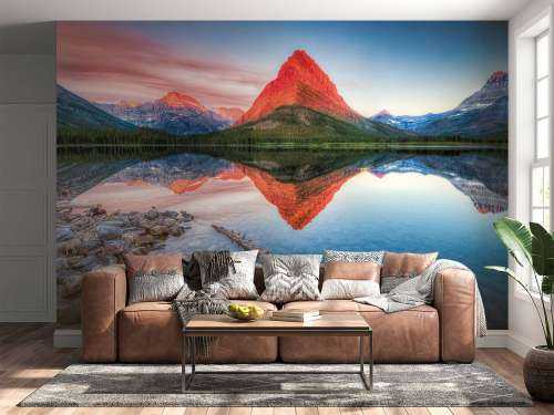 Red mountain top
