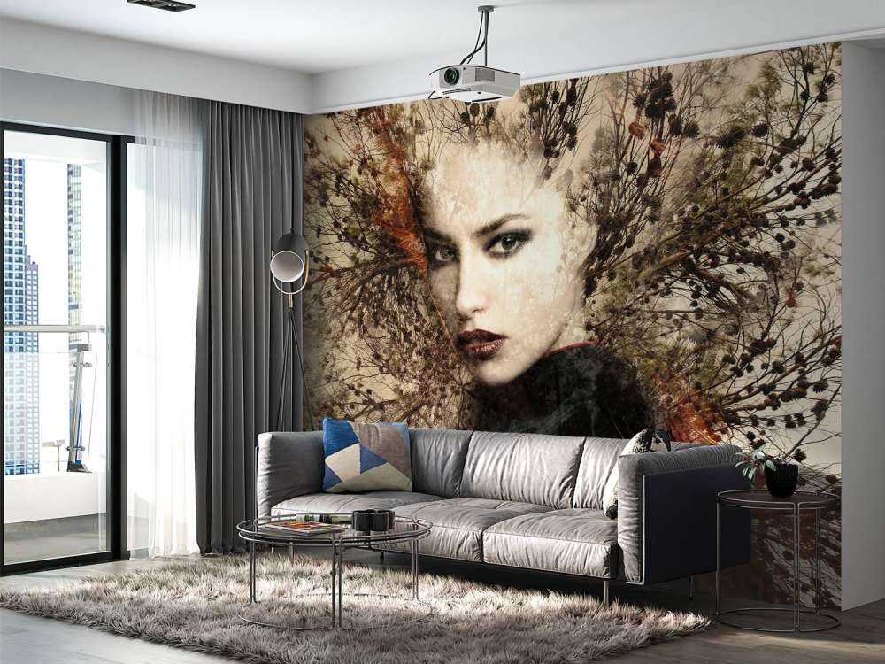 Woman and graceful branches