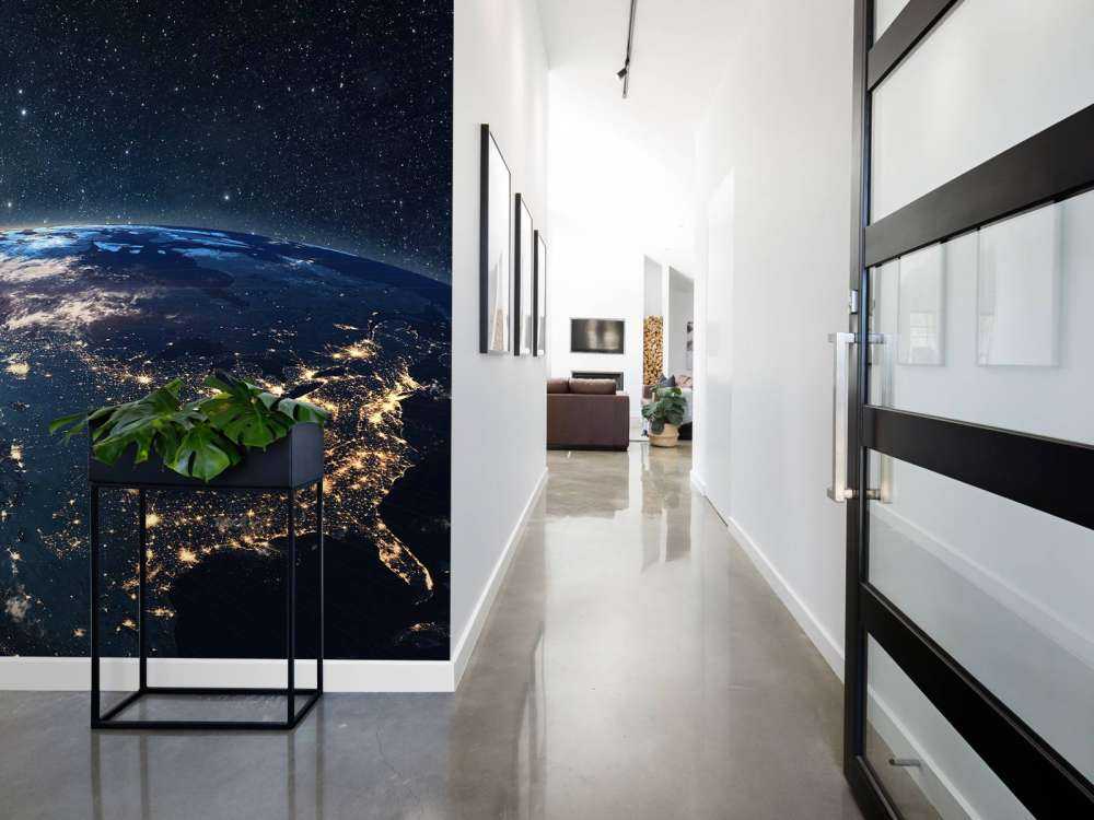 De aarde tijdens de nacht