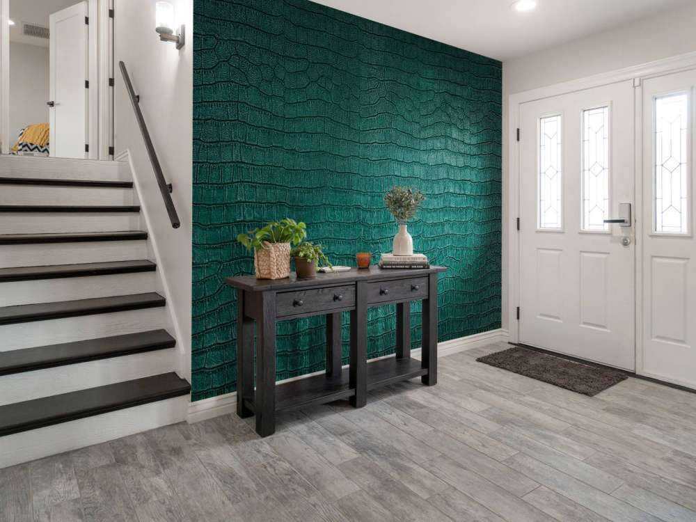 Reptile skin in green