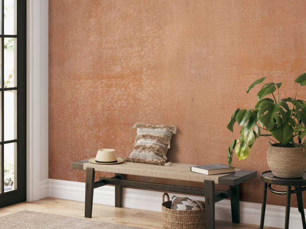 Terracotta concrete with sweeps