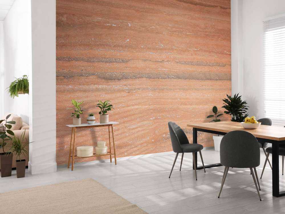 Marble with terracotta colour