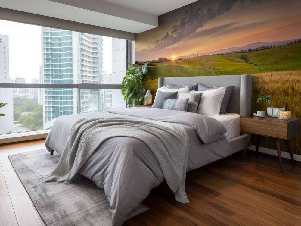 Sunset in Italian Landscape