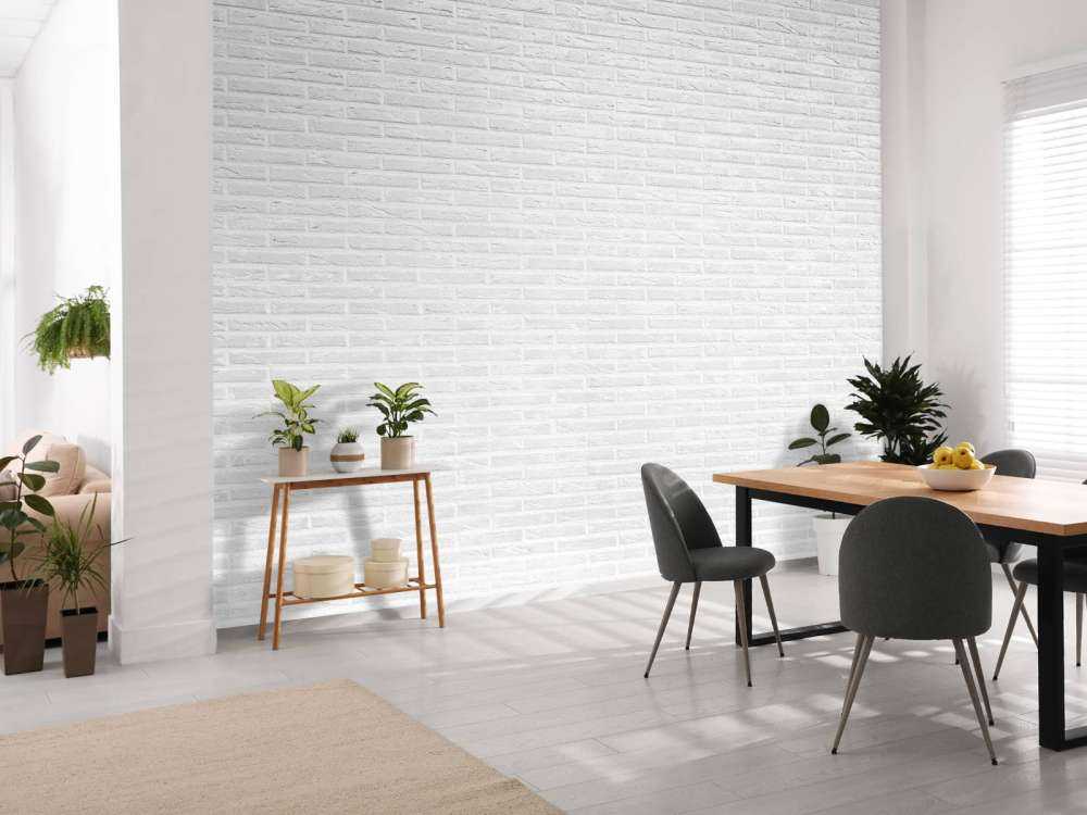 White brick wall