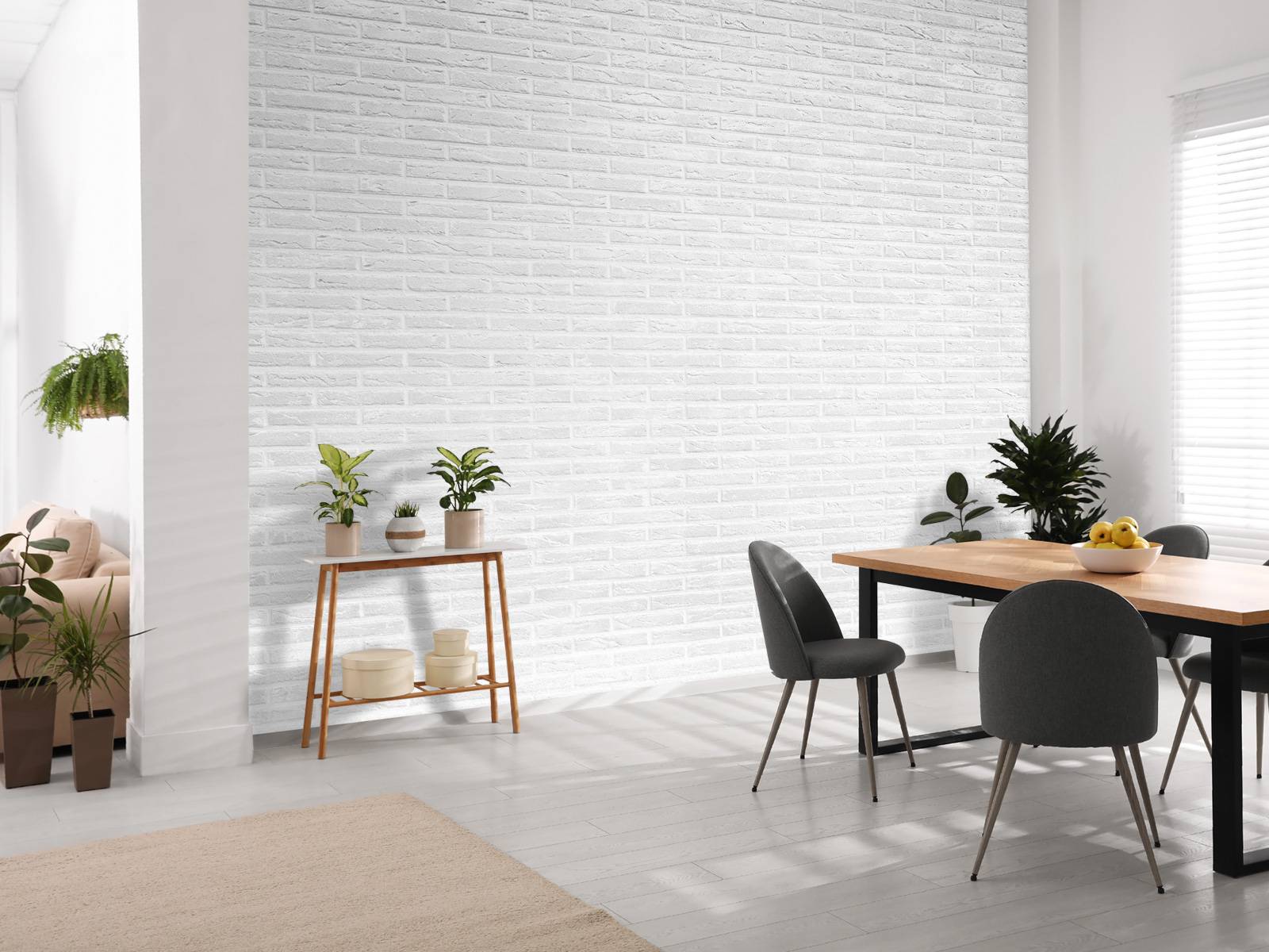 White brick wall
