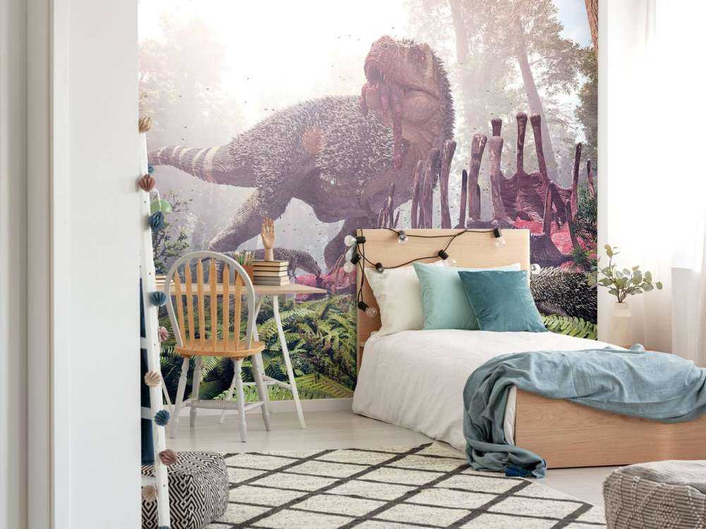 Tyrannosaurus Rex and its cubs