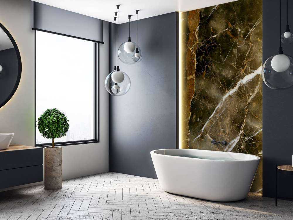 Marble with 3D structure