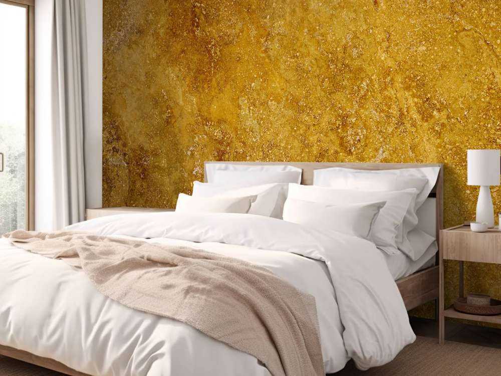 Gold coloured marble