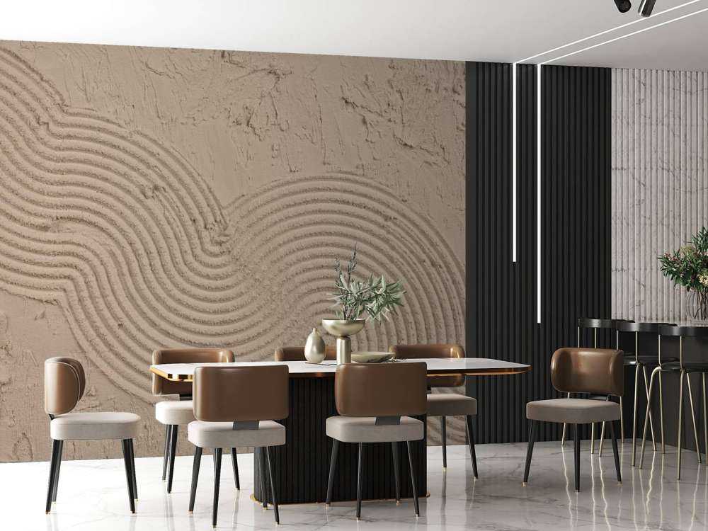 Organic lines and structures in taupe