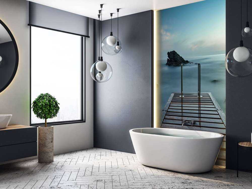 Wooden jetty at the coast