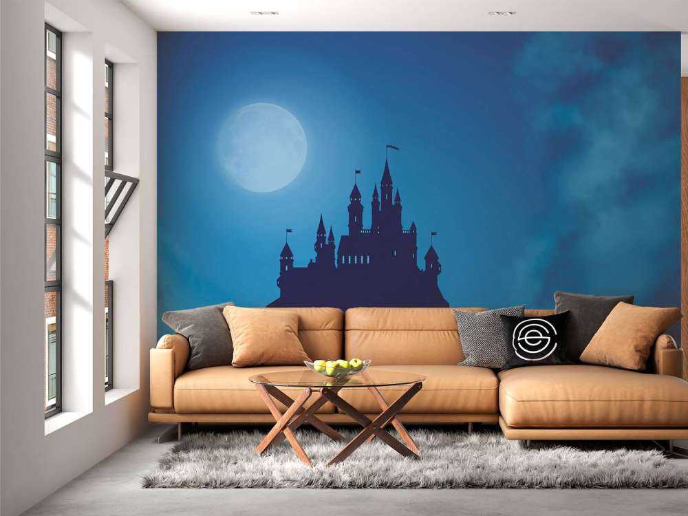 Castle with moonlight