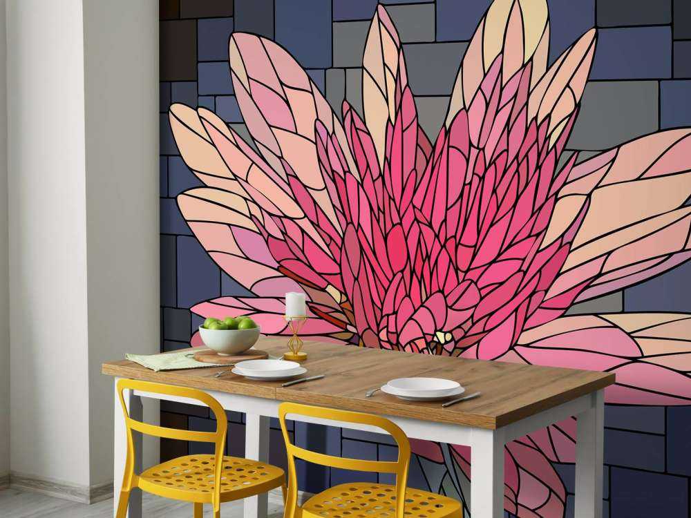 Pink flower in bloom