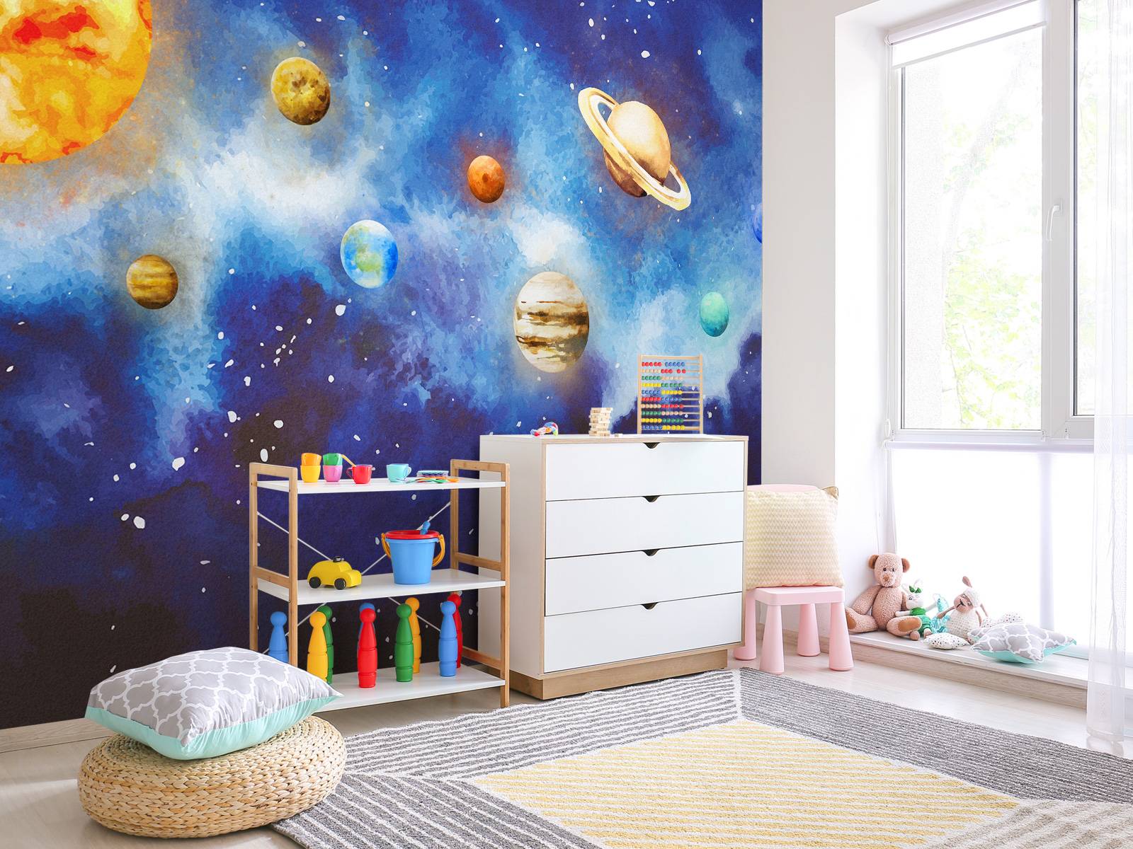 Planets in space