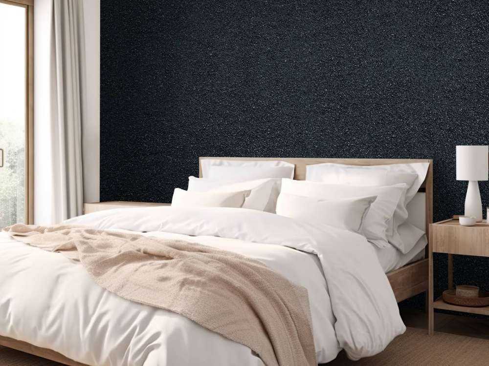 Dark wall with fine stones