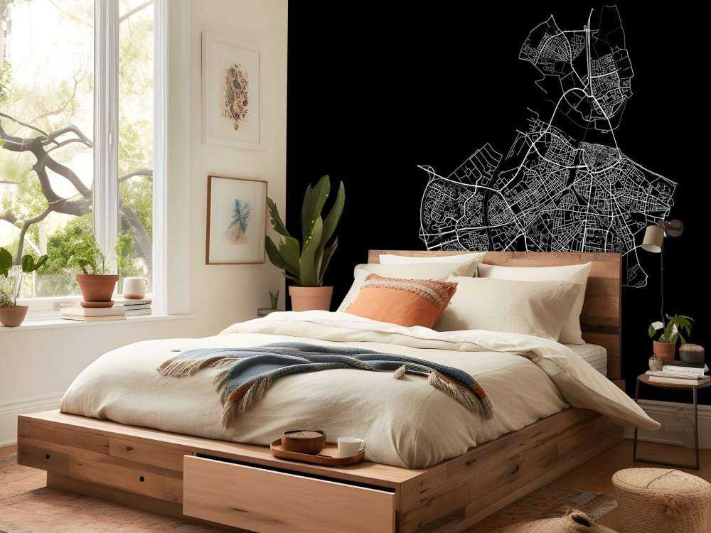 Map of Nijmegen, black