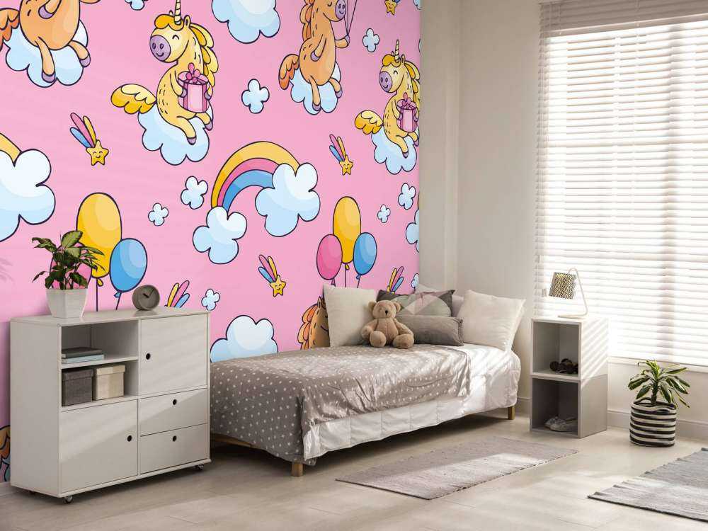 Unicorns with balloons