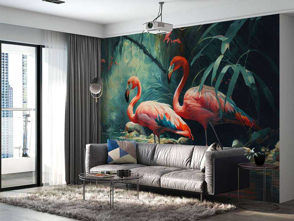 Flamingo Oasis Awakening