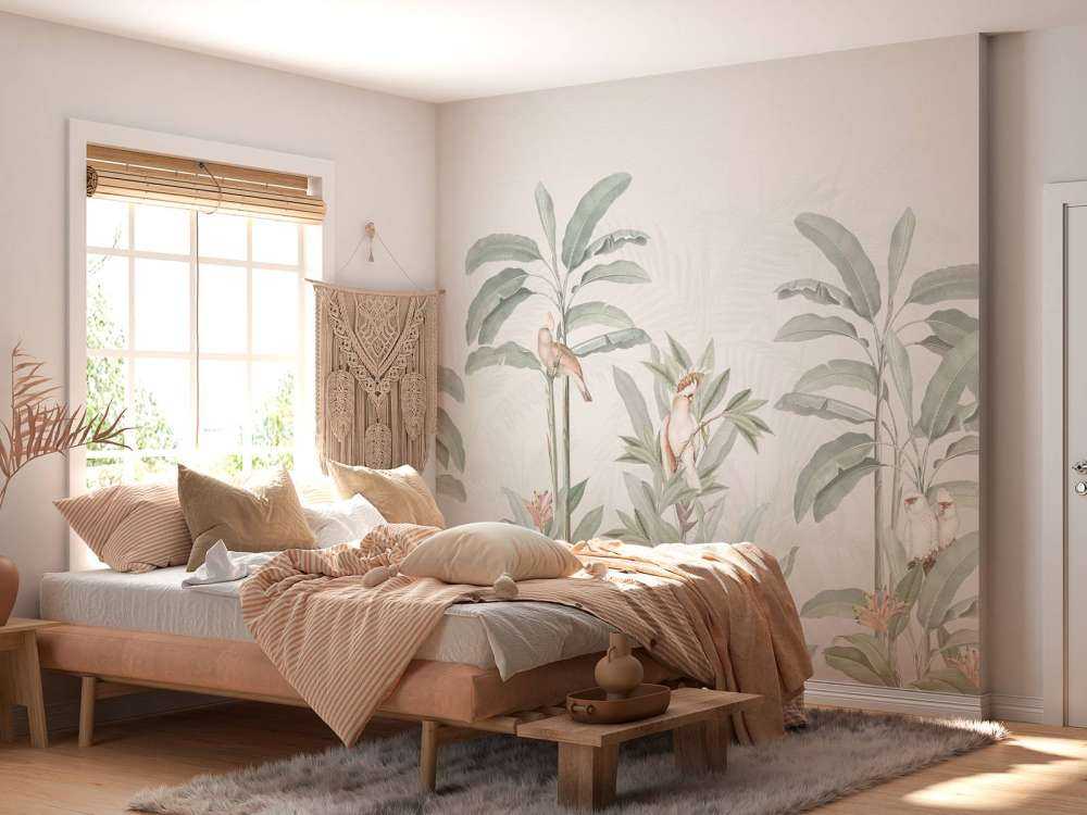 Vintage Jungle Landscape - pastel