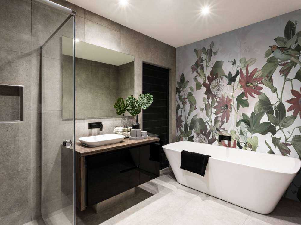 Seven Birds in Enchanted Foliage - Blush Garden