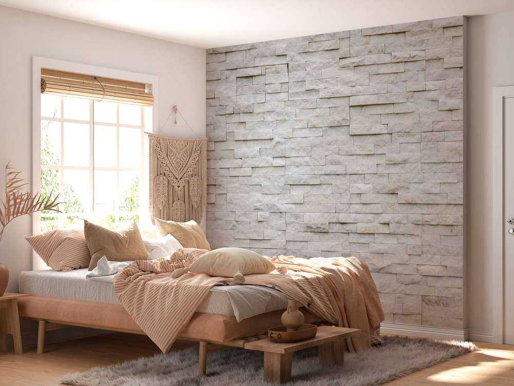 Modern stone wall