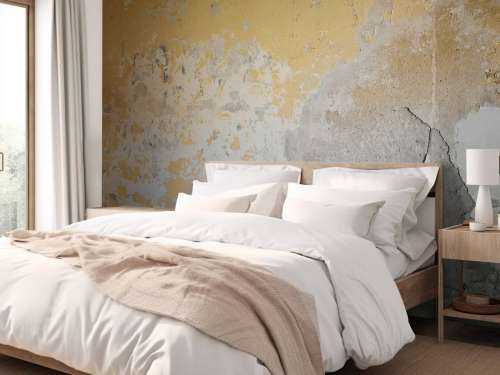 Yellow weathered wall
