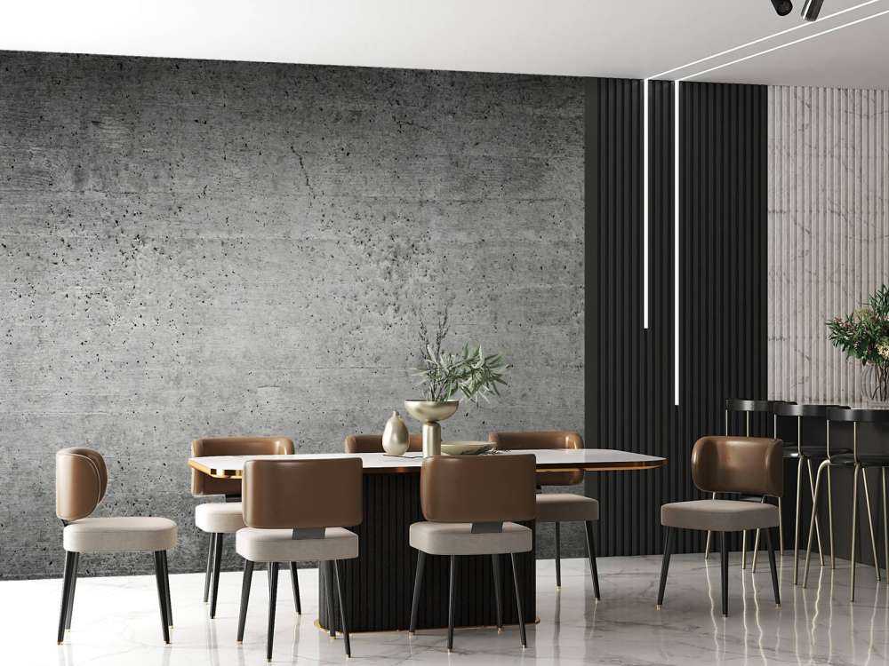 Donker betonnen muur