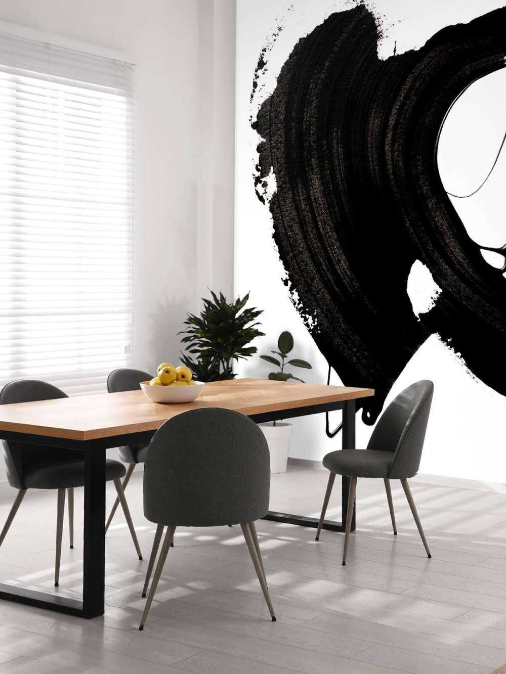 Black abstract Stroke