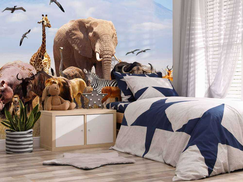 African animals at Kilimanjaro