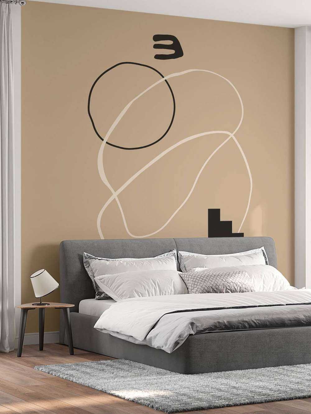 Minimalistische beige illustratie