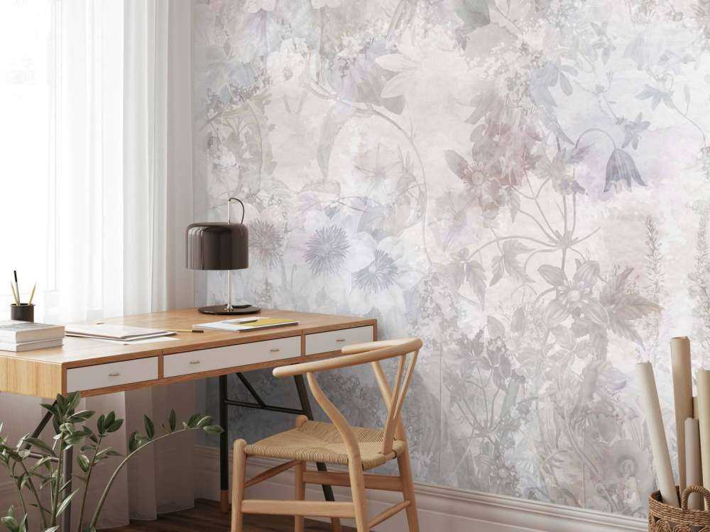 Watercolor Garden Taupe