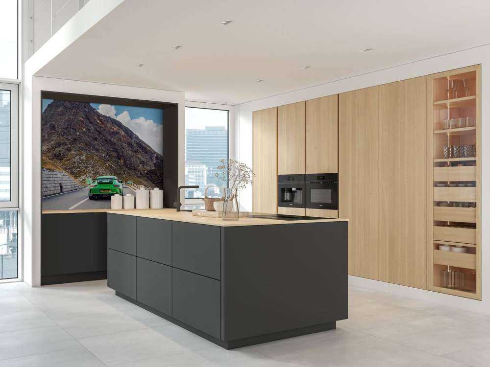 Mountain pass with sports car