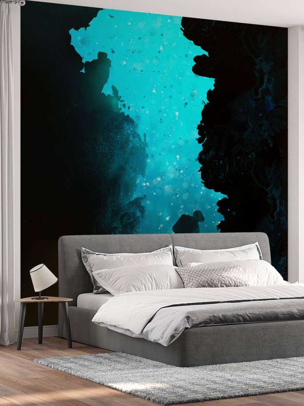 Scuba diver in a cave