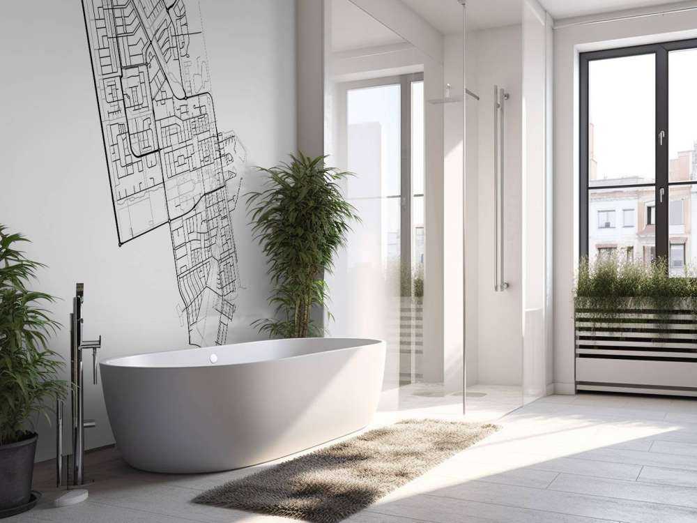 Plattegrond van Zeewolde, wit 