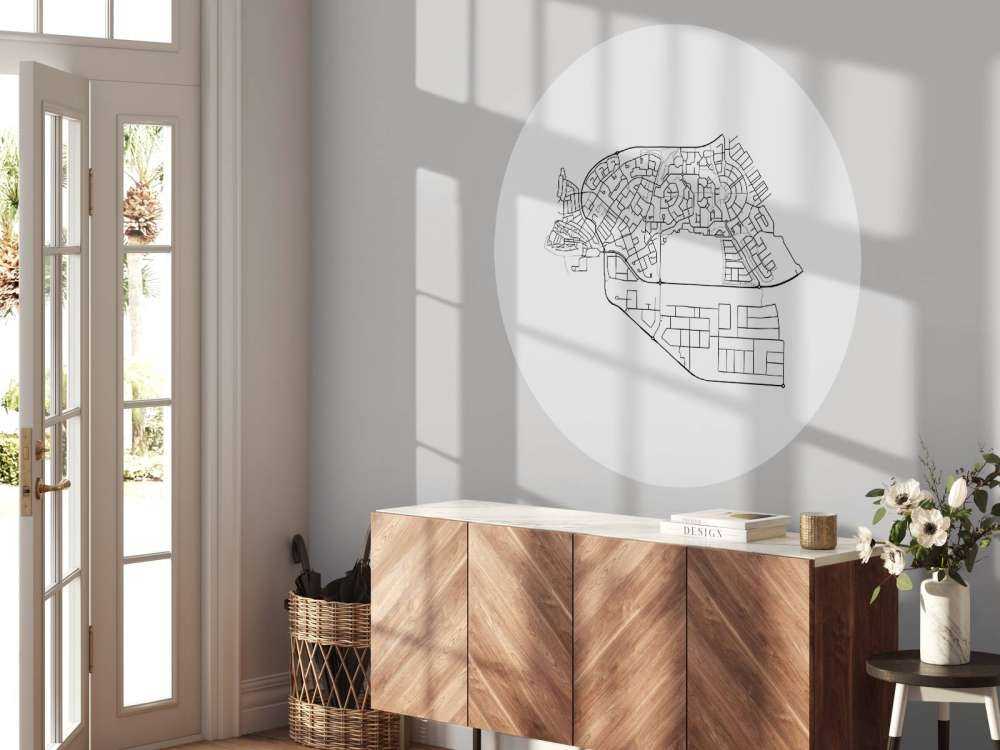 Plattegrond van Urk, wit 